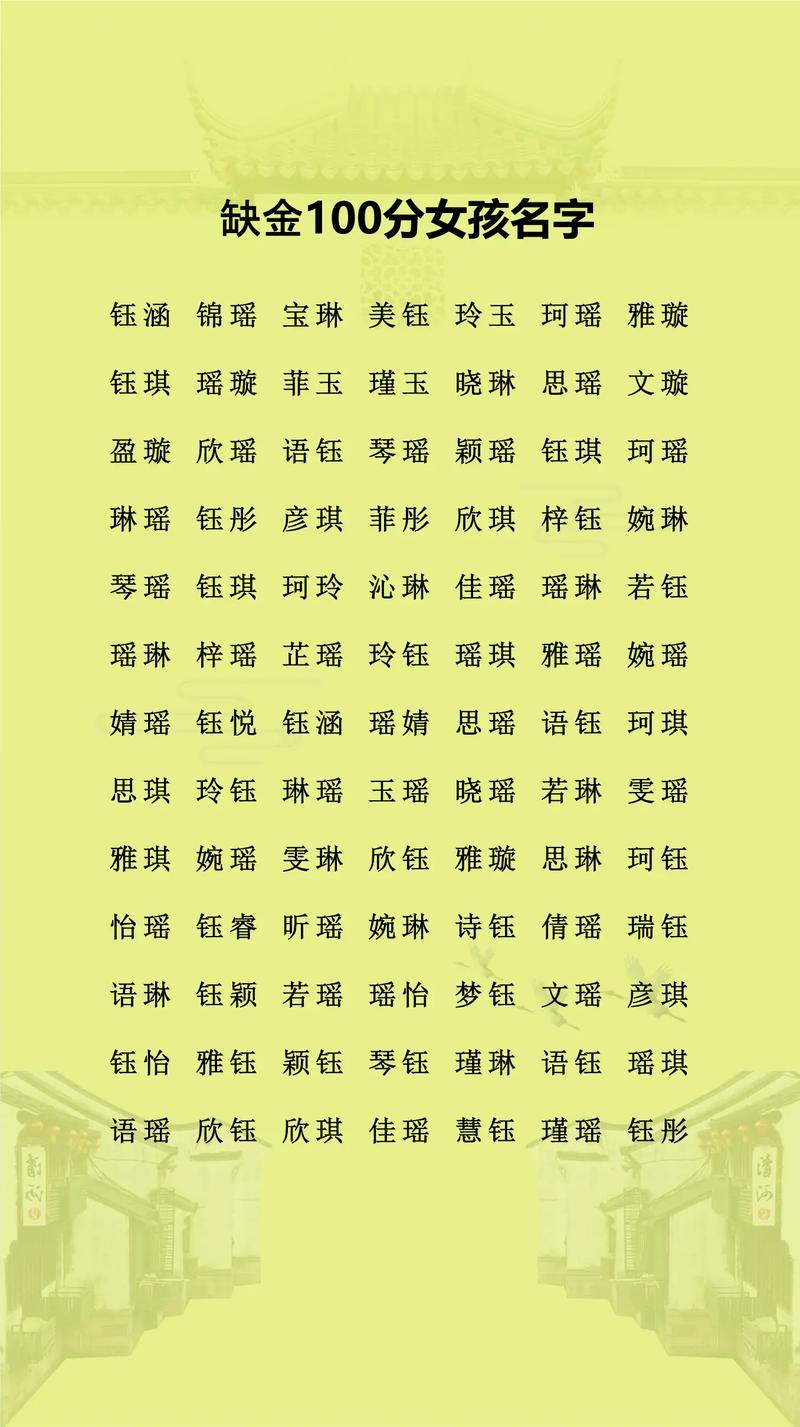 五行缺金火女孩取什么名字好？有没有什么建议？