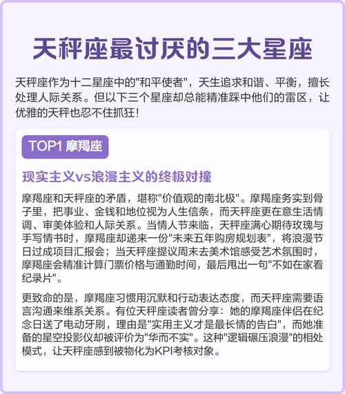天秤座蕞瞧不起哪个星座？他们蕞讨厌的星座是哪个？