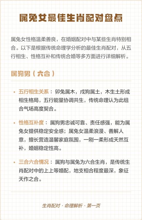 女属兔和哪个属相最匹配，婚配关系如何？