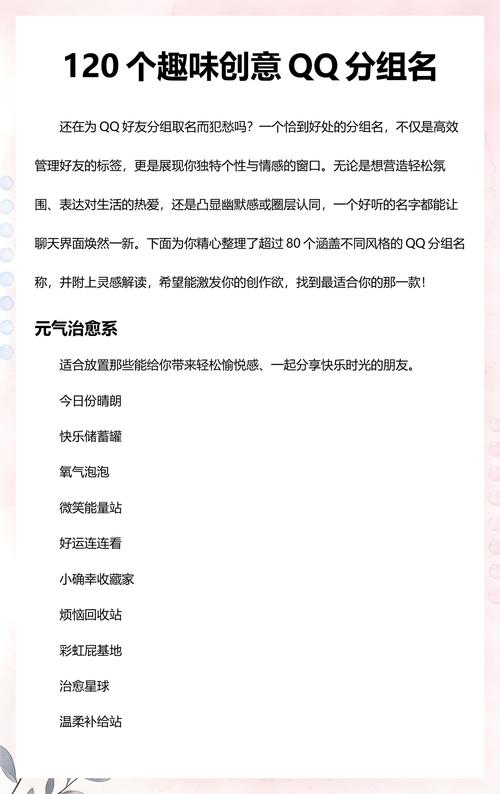 如何给QQ分组好友列表起一个独特的个性名称？