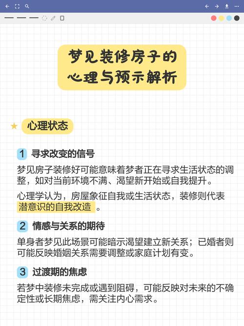 梦见装修新房子后感到不满意，这究竟预示着什么不好的征兆？
