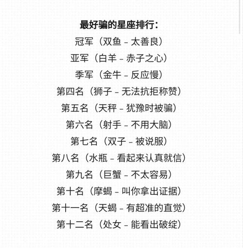 十二星座长大后命运如何具体表现？