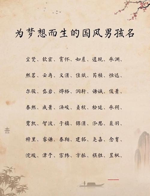 有没有好听的名字，男孩叫梦什么比较好？