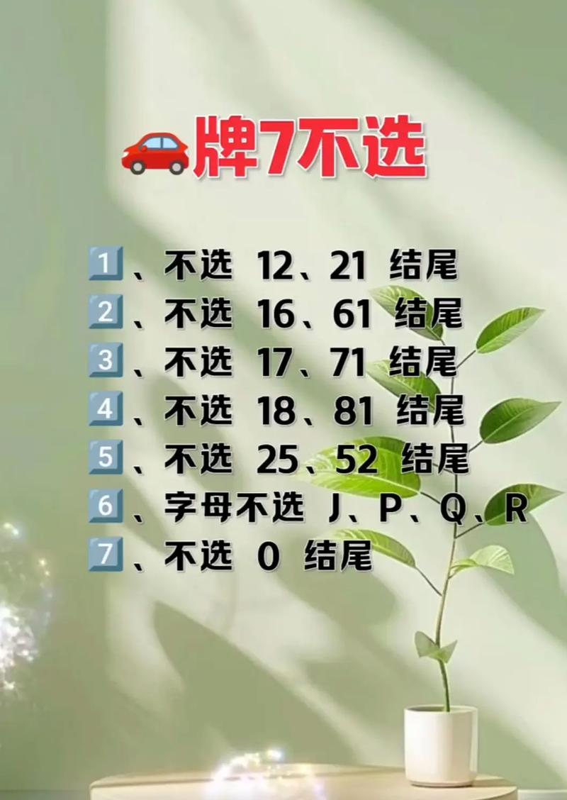 车牌号选725如何？与077寓意有何不同？