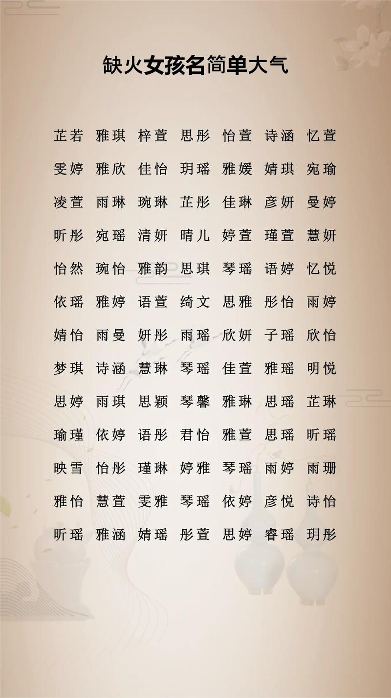 命里缺火取名，有哪些字特别适合？