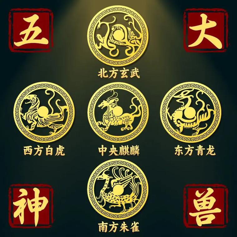 五行所对应的神兽分别是什么？