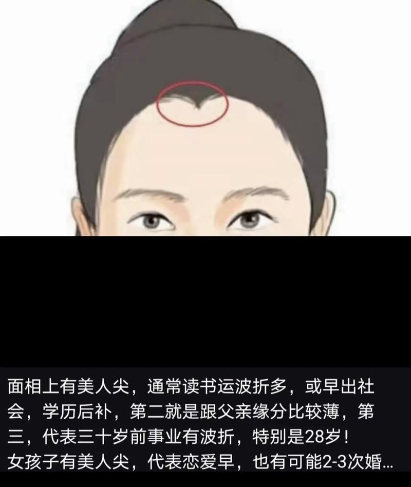 有美人尖发际线的女人命运究竟会如何？
