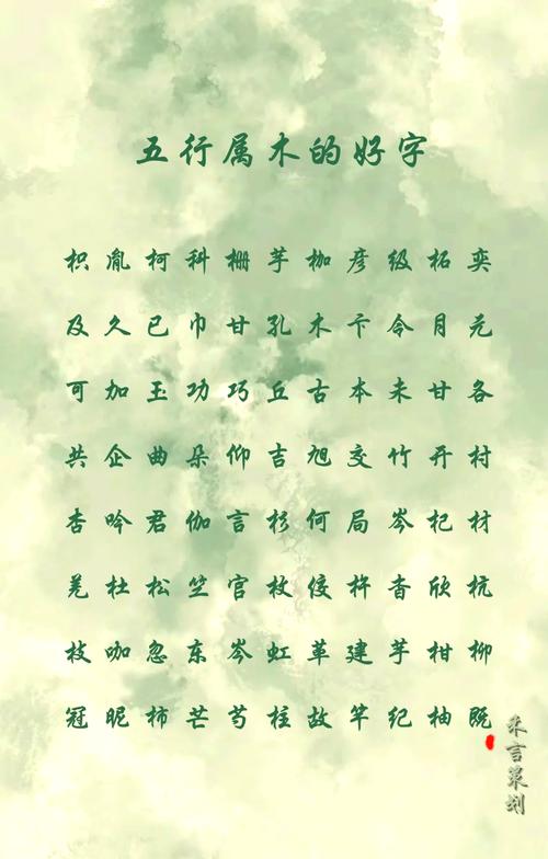 五行中带木的女孩子名字有哪些寓意美好的选择？