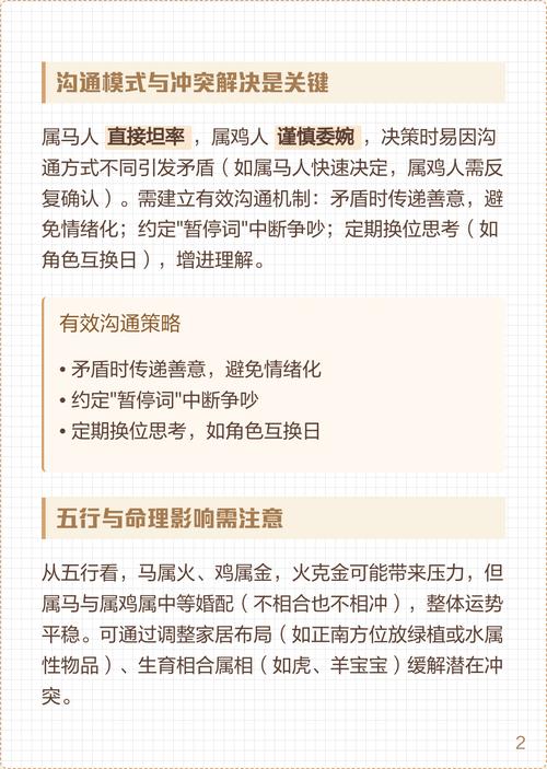 如何化解属马和属鸡的婚姻矛盾和冲突？