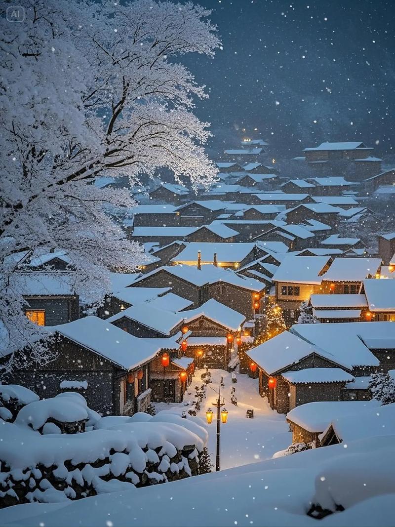 梦到美丽的雪景，这雪景具体是怎样的景象呢？