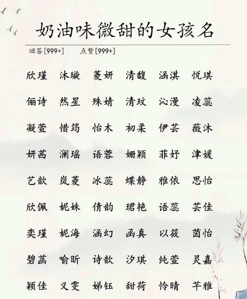 有没有超洋气的女孩名字，既可爱又洋气的那种？