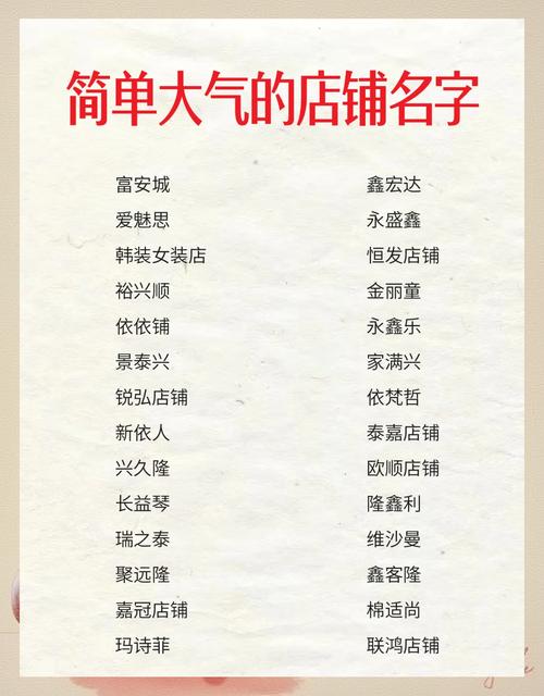 有没有好听到爆的综合商店名字推荐？