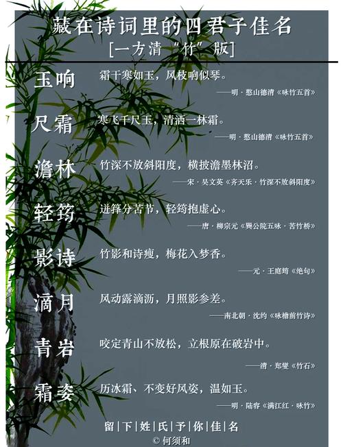 如何为儒雅大气、诗意盎然的名字赋予的韵味？