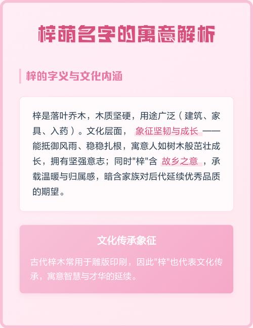 梓萌这个名字有什么忒别的寓意吗？