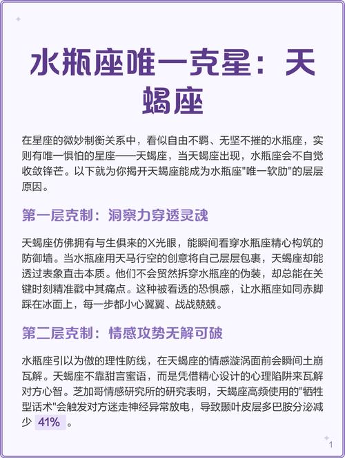为什么天蝎座会成为水瓶座的克星？