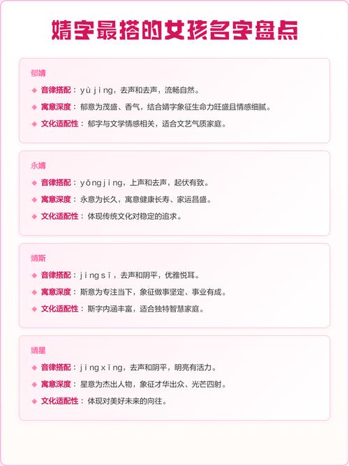 婧字搭配什么名字好听，适合女孩的名字推荐？