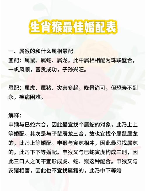 属猴的人最适合与哪个生肖结婚？