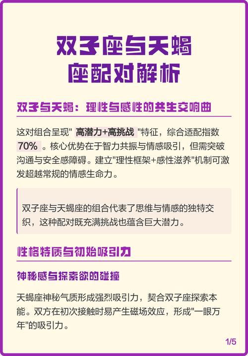 双子座女生和天蝎座男生配对是否合适？