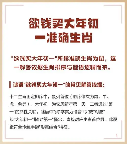 今年大年初一是哪个生肖，需要花钱购买才能确定吗？