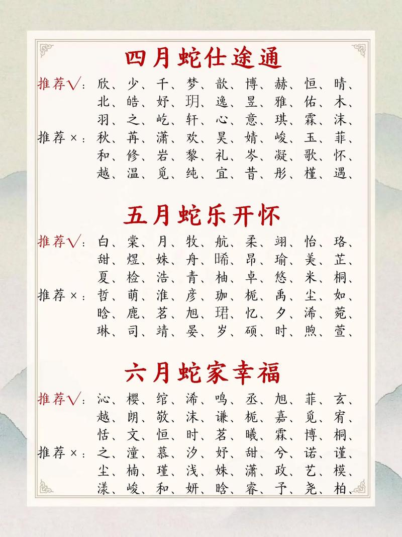 2014年属蛇宝宝在哪个月份出生蕞为吉祥？