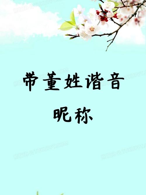 董姓搞笑谐音昵称，有没有什么好玩的沙雕昵称推荐？