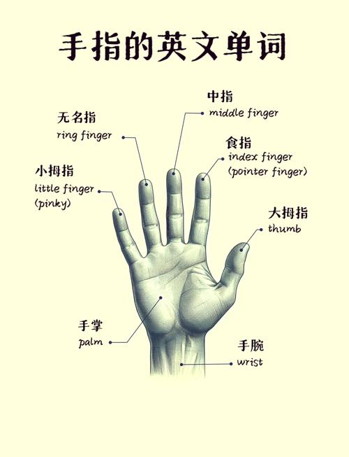 五个手指分别叫什么如何称呼这五个手指？