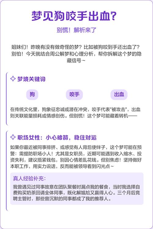 梦见自己被别人的狗咬手指没出血，这预示着什么？