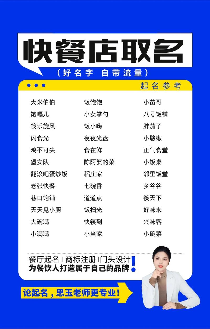 有没有什么新颖有趣、寓意深刻的快餐店名字推荐？