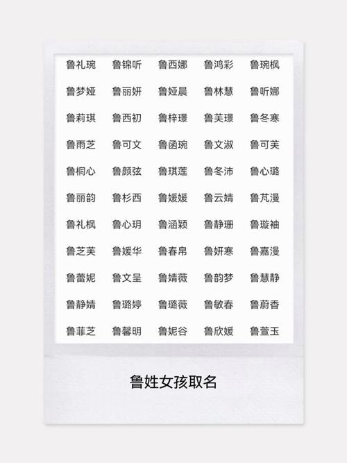 鲁氏起名有哪些两字名字可依参考？