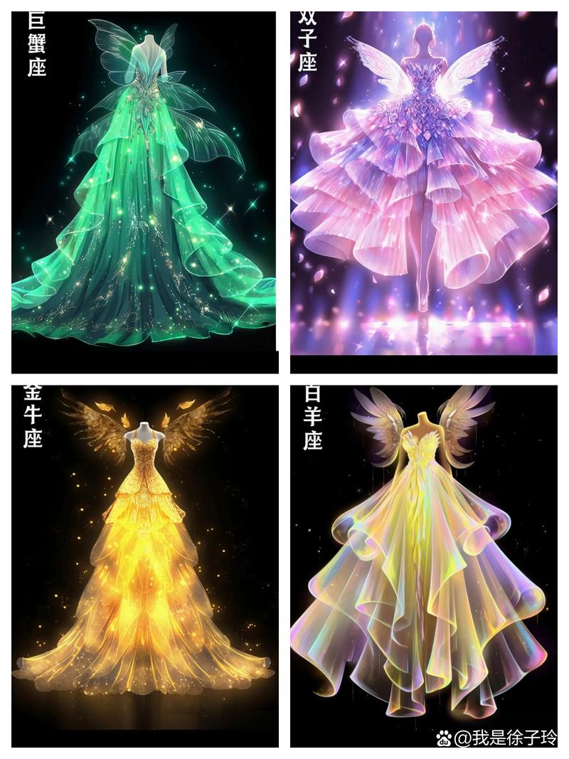 十二星座专属的公主晚礼服，哪个星座的礼服裙最闪耀呢？