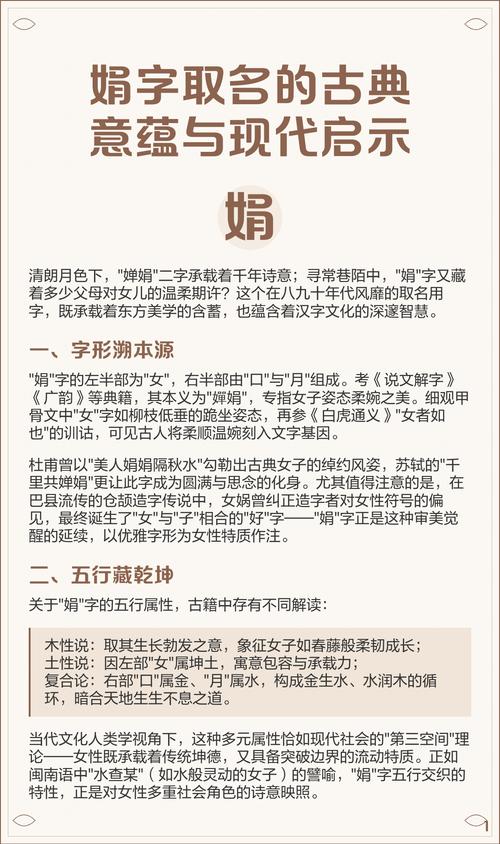 娟字取名寓意和含义怎么样？这个名字是否吉利？