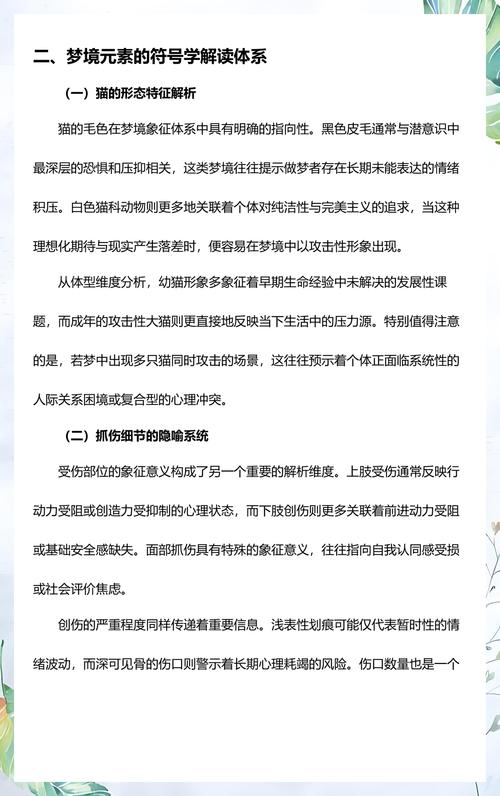 梦见自己被猫抓伤，这梦境究竟预示着什么含义？