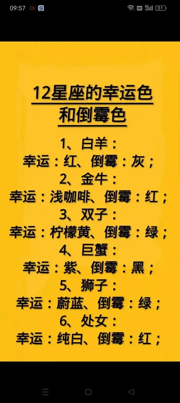 天蝎座幸运色和幸运数字分别是什么？
