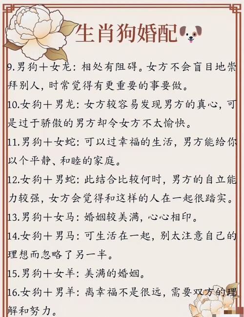 属狗人和属狗人结婚会幸福吗？他们的婚配是否合适？