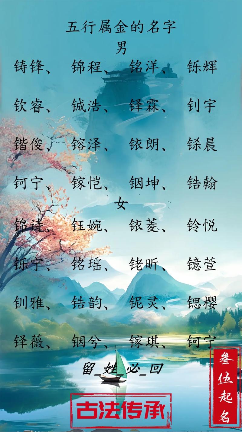 有没有什么带金子旁的女孩名字推荐？