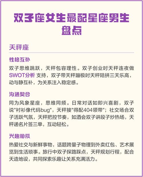 哪个星座的男生最依赖双子女？