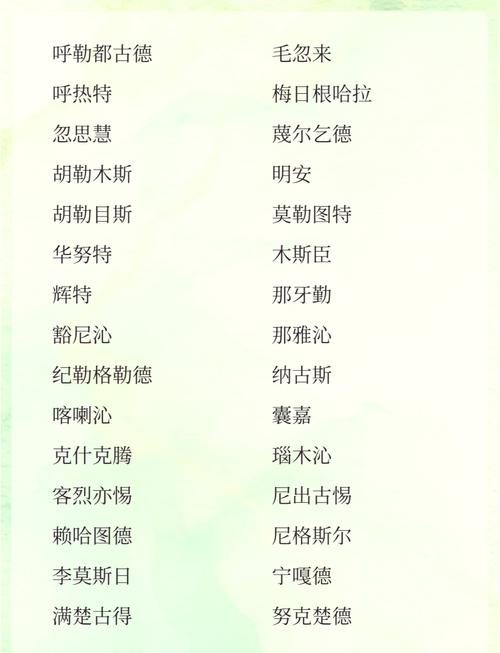 阿开头的好听的蒙古女孩名字有哪些推荐？