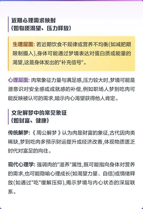 梦见看到别人吃肉是什么预兆？有什么特殊含义吗？