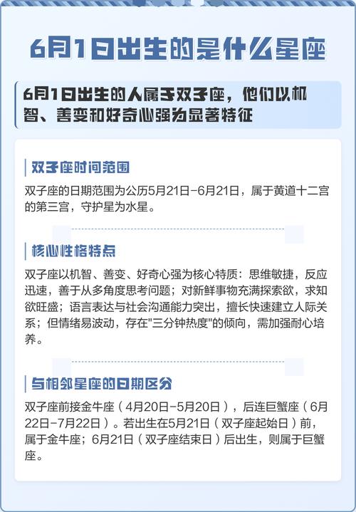今年6月份出生的人属于哪个星座？