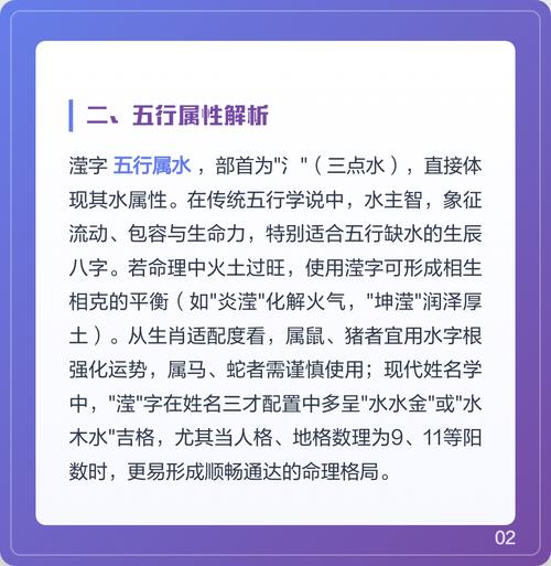滢字在女孩名字中的寓意是什么？