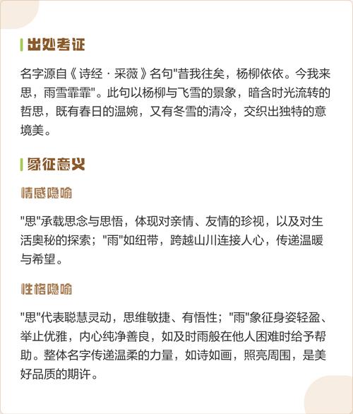 思雨这个名字的寓意是什么？