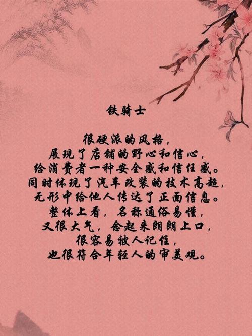 如何给汽车改装店取一个既创意又吸引人的名字呢？
