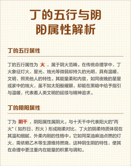 丁的五行属性是什么？