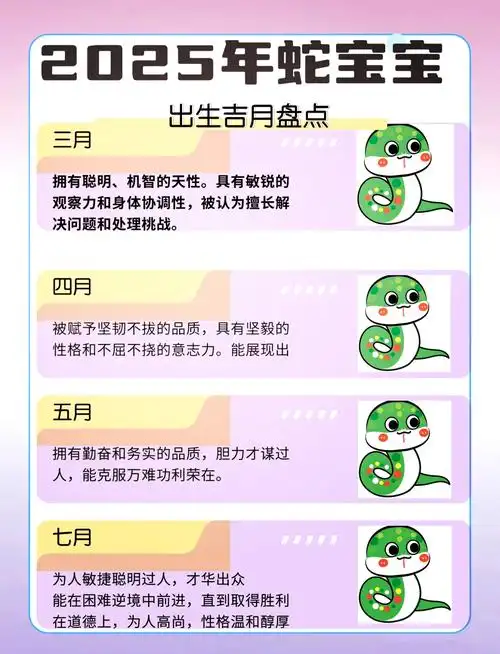 生肖蛇女最忌出生农历哪个月份？哪一天出生的生肖蛇女命运最佳？