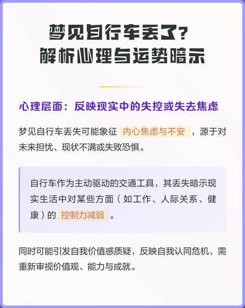 梦见自行车和钱都丢了是什么预兆？