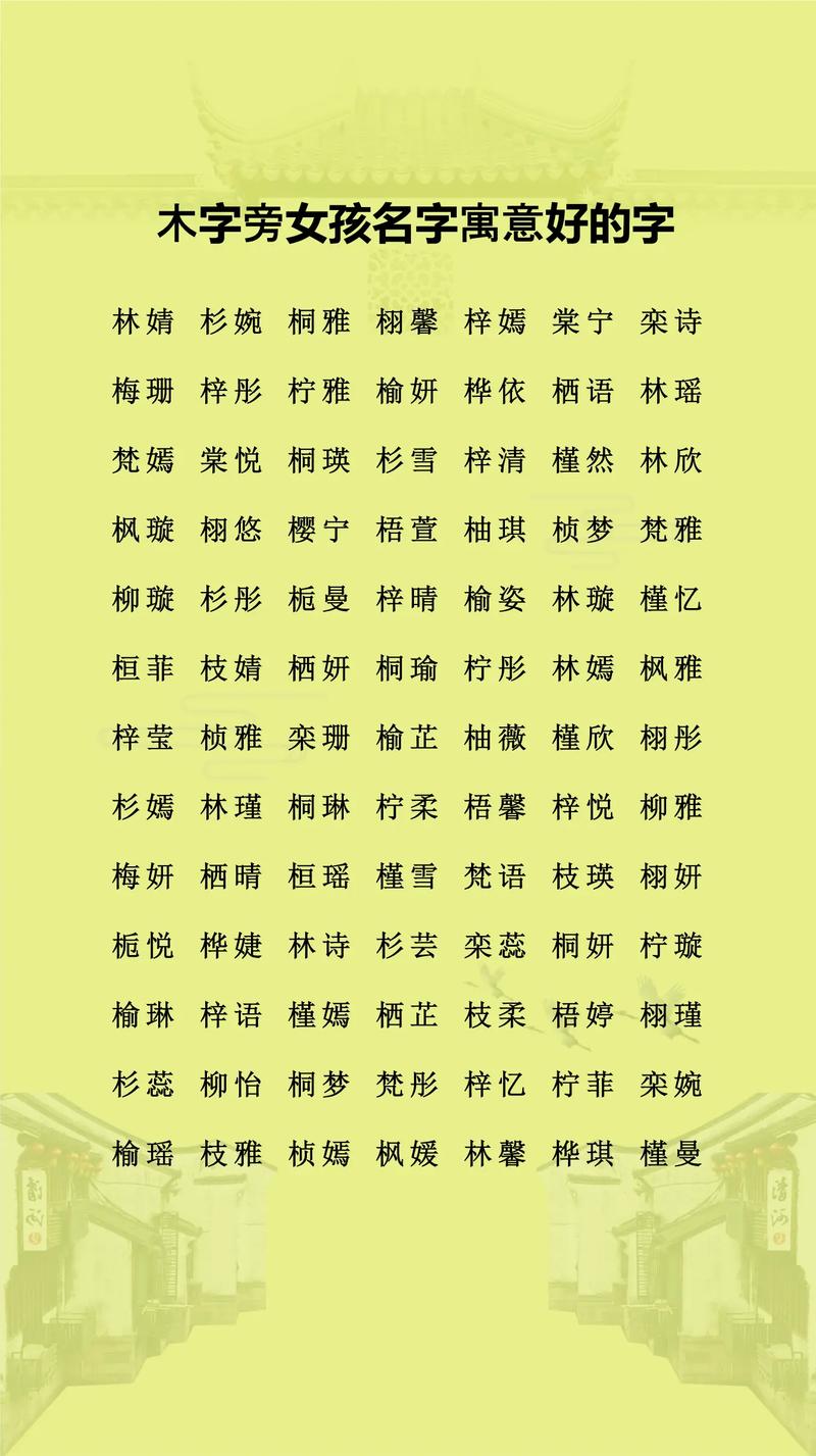 有哪些带木字旁的字适合给男孩取名？