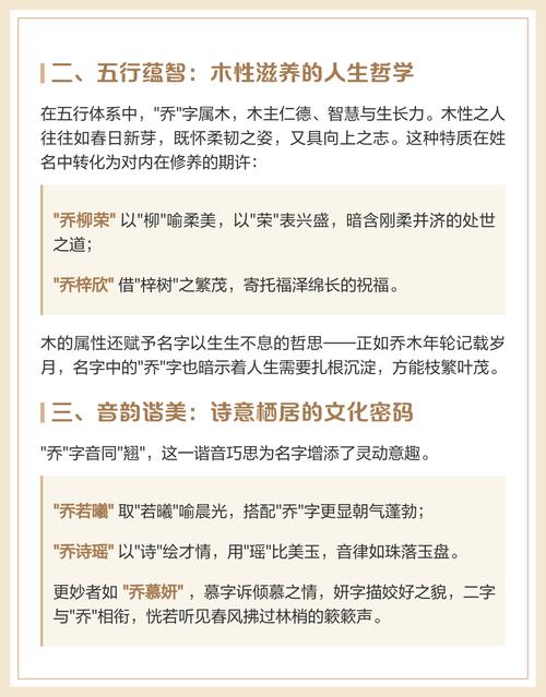 乔字作为女孩名字寓意美好吗？有没有什么忒别的含义？