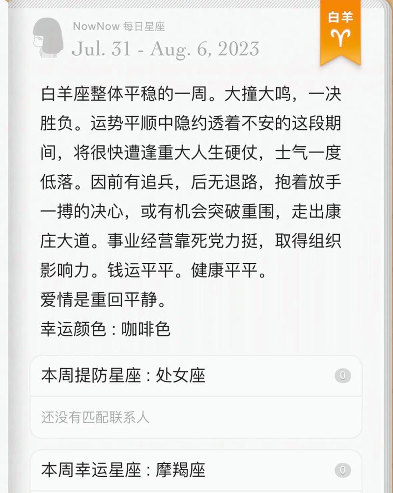 闹闹女巫店最新一周运势2345，我的运势如何？