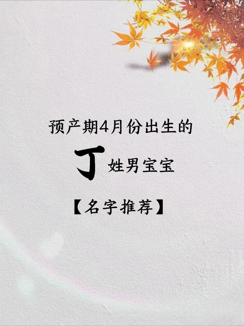 丁姓男孩取什么名字既好听又寓意好？