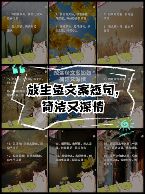放生鱼时如何用一句长尾表达对放生行为的美好寓意？
